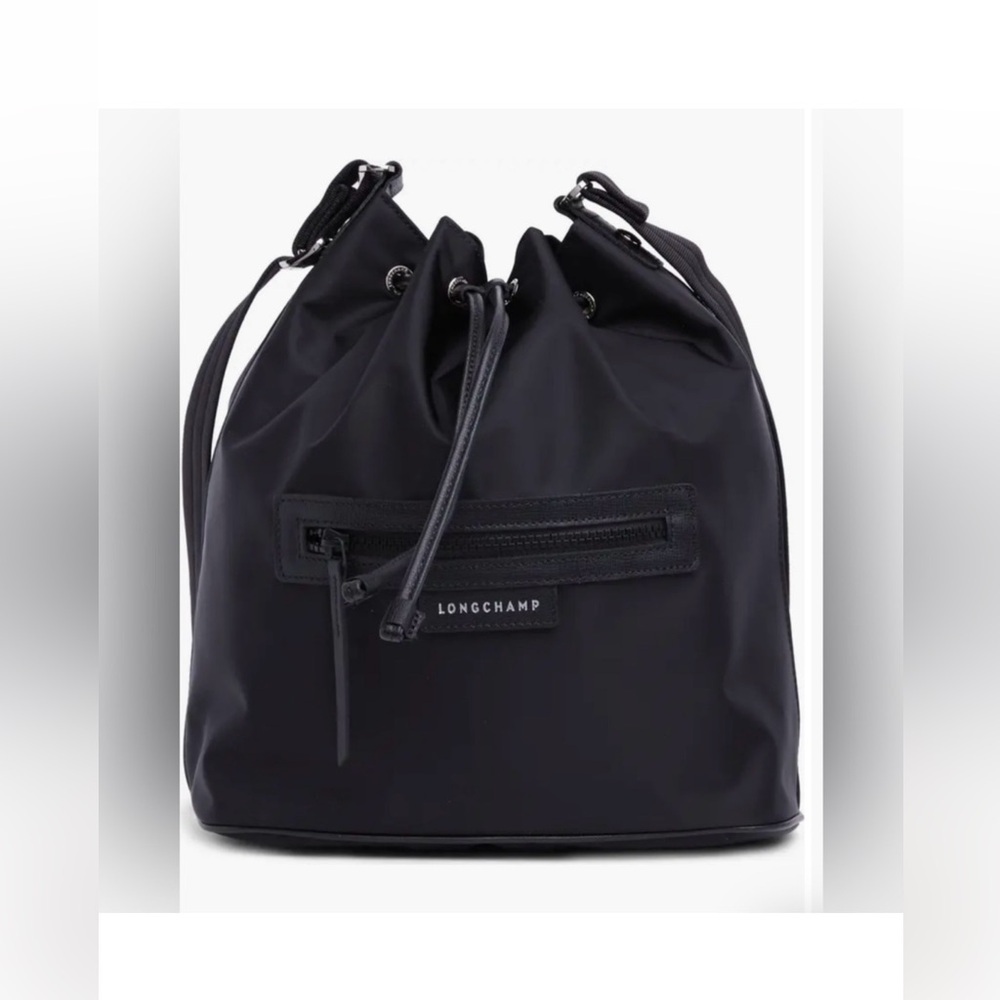 Longchamp Black Le Pliage Neo Nylon Bucket Bag